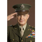 11. Dwight D. Eisenhower (1890-1969): Comandante supremo de las fuerzas aliadas en Europa, planeó y ejecutó el desembarco de Normandía en 1944.