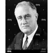 2. Franklin D. Roosevelt (1882-1945): Presidente de Estados Unidos desde 1933, implementó el New Deal para combatir los efectos de la Gran Depresión.